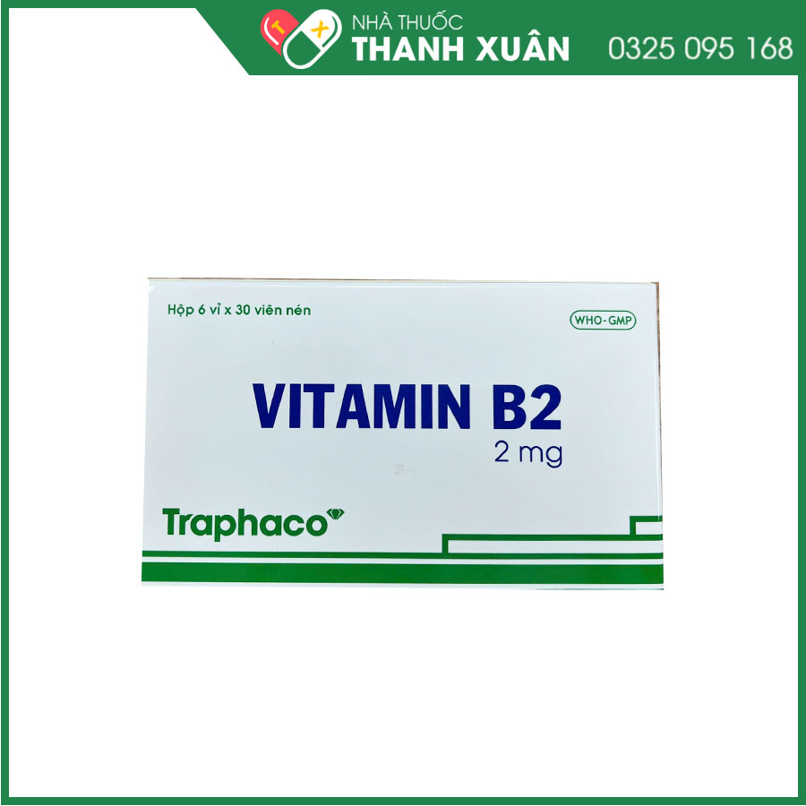 Vitamin B2 2mg Traphaco giúp phòng ngừa thiếu hụt và bổ sung vitamin B2